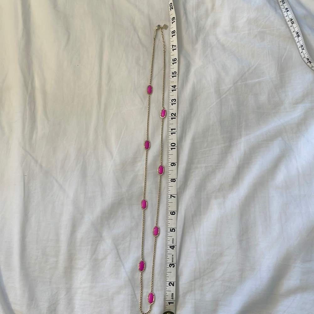 Kendra Scott ‘Kelsie’ Station Necklace: Pink